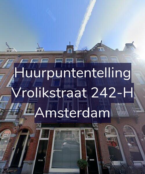 Foto gevel Huurpuntentelling voor Vrolikstraat 242-H, Amsterdam