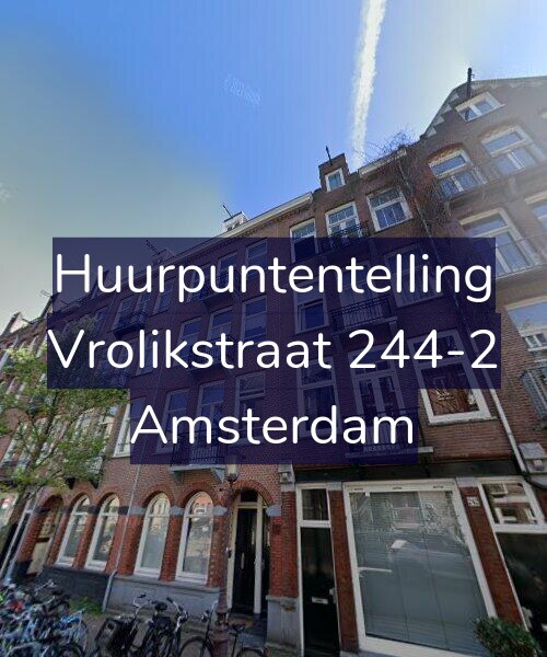 Foto gevel Huurpuntentelling voor Vrolikstraat 244-2, Amsterdam
