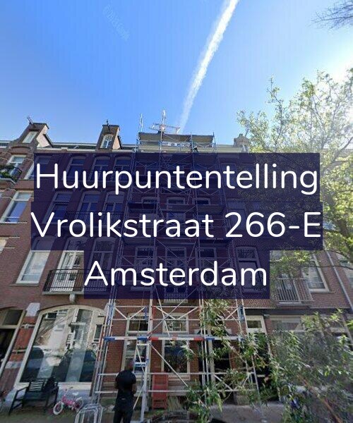 Foto gevel Huurpuntentelling voor Vrolikstraat 266-E, Amsterdam