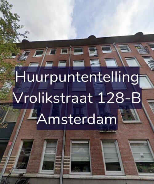 Foto gevel Huurpuntentelling voor Vrolikstraat 128-B, Amsterdam