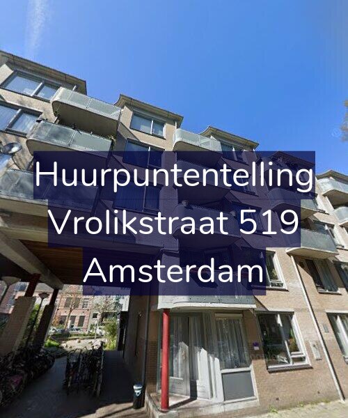 Foto gevel Huurpuntentelling voor Vrolikstraat 519, Amsterdam
