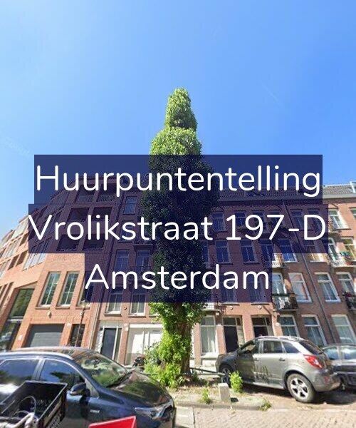 Foto gevel Huurpuntentelling voor Vrolikstraat 197-D, Amsterdam