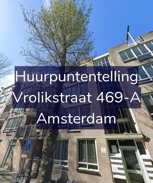 Foto gevel Huurpuntentelling voor Vrolikstraat 469-A, Amsterdam
