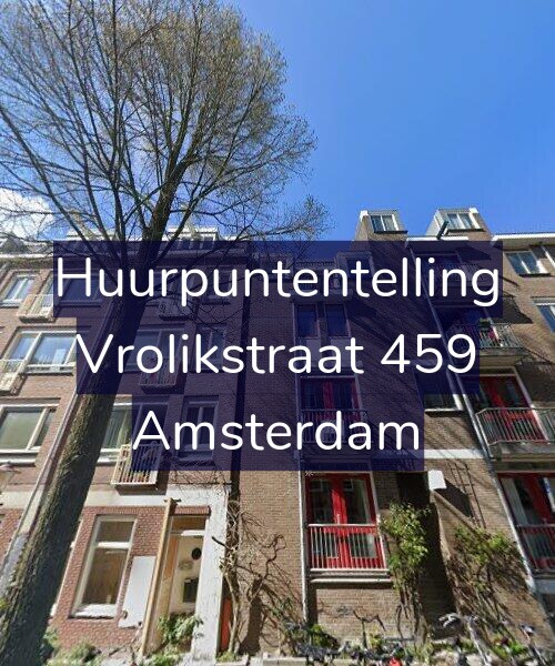 Foto gevel Huurpuntentelling voor Vrolikstraat 459, Amsterdam