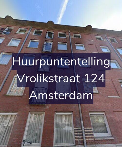 Foto gevel Huurpuntentelling voor Vrolikstraat 124, Amsterdam