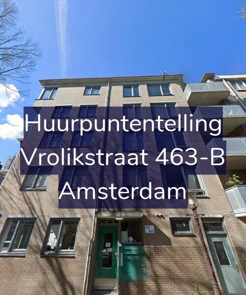 Foto gevel Huurpuntentelling voor Vrolikstraat 463-B, Amsterdam