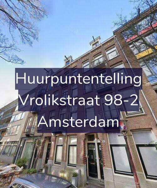 Foto gevel Huurpuntentelling voor Vrolikstraat 98-2, Amsterdam