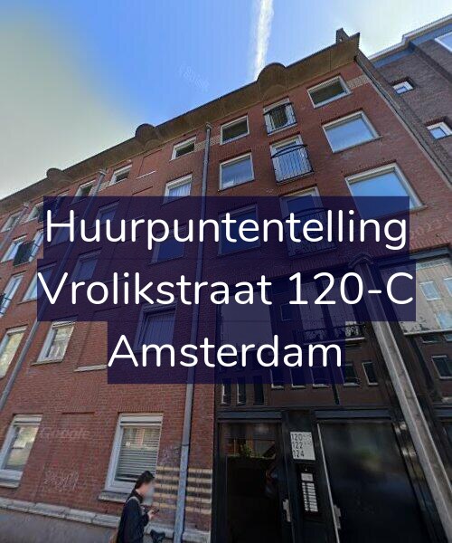 Foto gevel Huurpuntentelling voor Vrolikstraat 120-C, Amsterdam