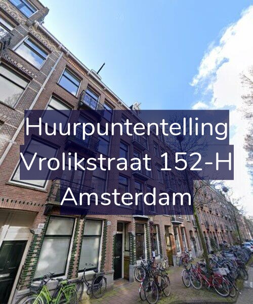 Foto gevel Huurpuntentelling voor Vrolikstraat 152-H, Amsterdam