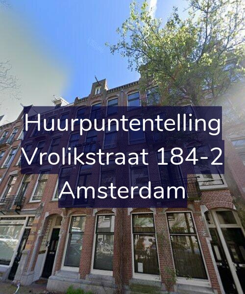 Foto gevel Huurpuntentelling voor Vrolikstraat 184-2, Amsterdam