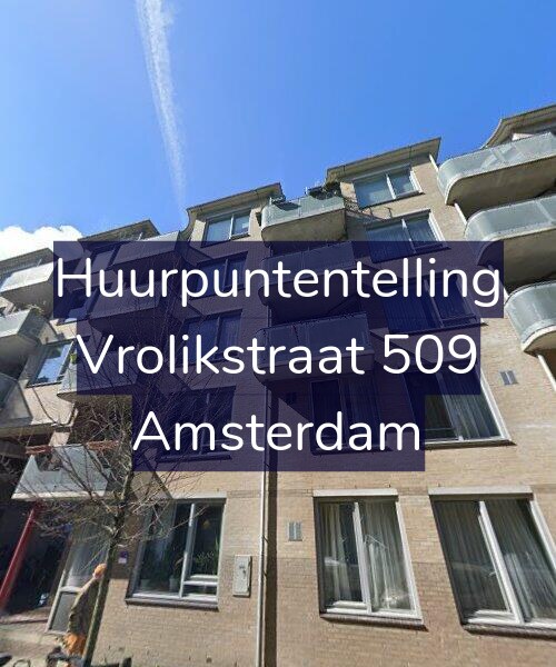 Foto gevel Huurpuntentelling voor Vrolikstraat 509, Amsterdam