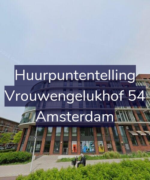 Foto gevel Huurpuntentelling voor Vrouwengelukhof 54, Amsterdam