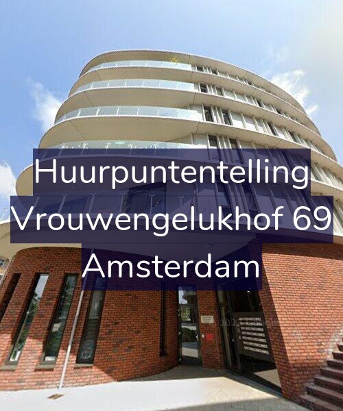 Foto gevel Huurpuntentelling voor Vrouwengelukhof 69, Amsterdam