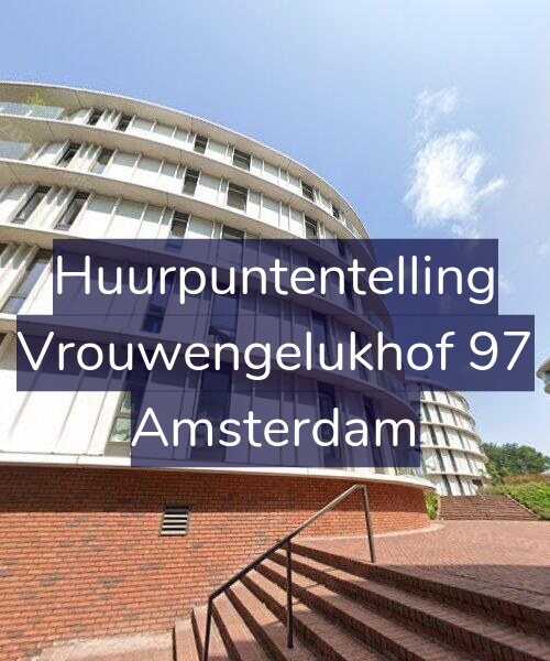 Foto gevel Huurpuntentelling voor Vrouwengelukhof 97, Amsterdam