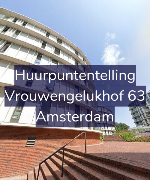 Foto gevel Huurpuntentelling voor Vrouwengelukhof 63, Amsterdam