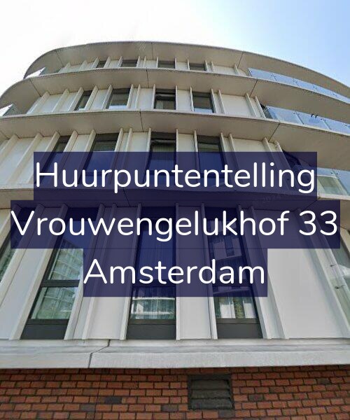 Foto gevel Huurpuntentelling voor Vrouwengelukhof 33, Amsterdam
