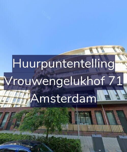 Foto gevel Huurpuntentelling voor Vrouwengelukhof 71, Amsterdam