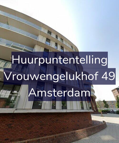 Foto gevel Huurpuntentelling voor Vrouwengelukhof 49, Amsterdam