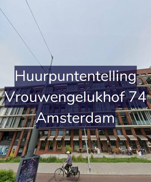 Foto gevel Huurpuntentelling voor Vrouwengelukhof 74, Amsterdam