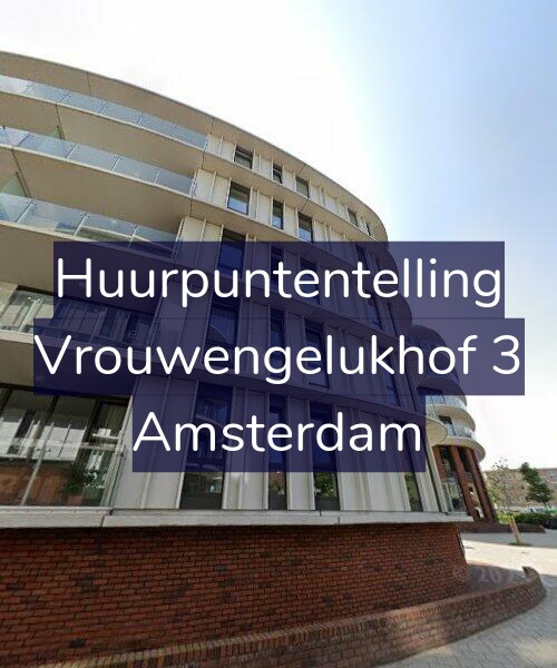 Foto gevel Huurpuntentelling voor Vrouwengelukhof 3, Amsterdam