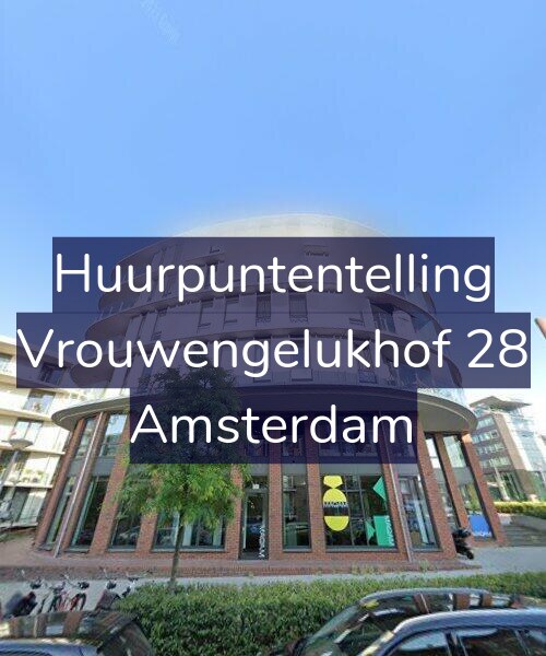 Foto gevel Huurpuntentelling voor Vrouwengelukhof 28, Amsterdam