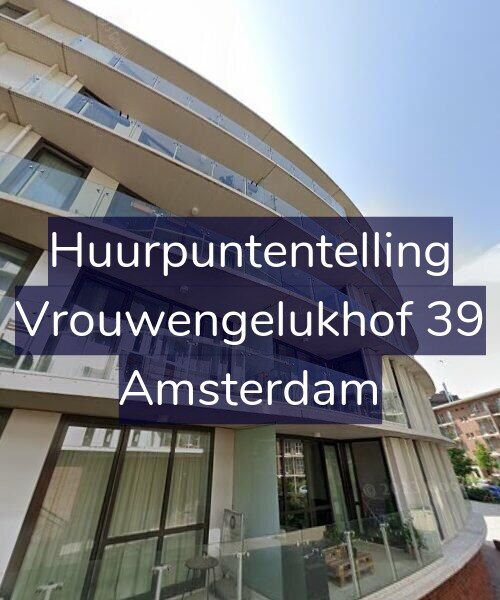 Foto gevel Huurpuntentelling voor Vrouwengelukhof 39, Amsterdam