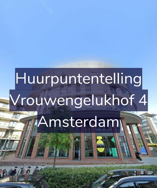 Foto gevel Huurpuntentelling voor Vrouwengelukhof 4, Amsterdam
