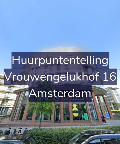 Foto gevel Huurpuntentelling voor Vrouwengelukhof 16, Amsterdam