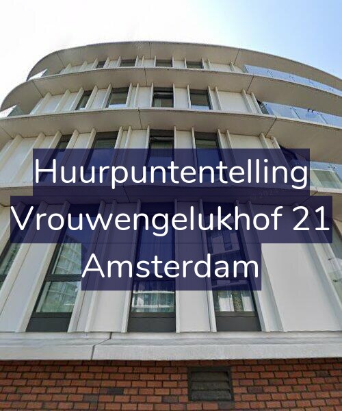 Foto gevel Huurpuntentelling voor Vrouwengelukhof 21, Amsterdam