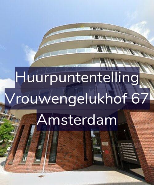 Foto gevel Huurpuntentelling voor Vrouwengelukhof 67, Amsterdam