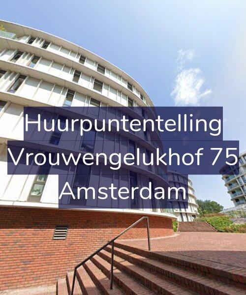 Foto gevel Huurpuntentelling voor Vrouwengelukhof 75, Amsterdam