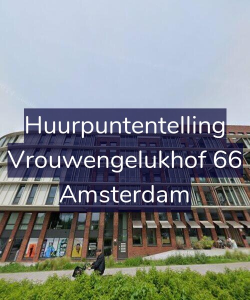Foto gevel Huurpuntentelling voor Vrouwengelukhof 66, Amsterdam