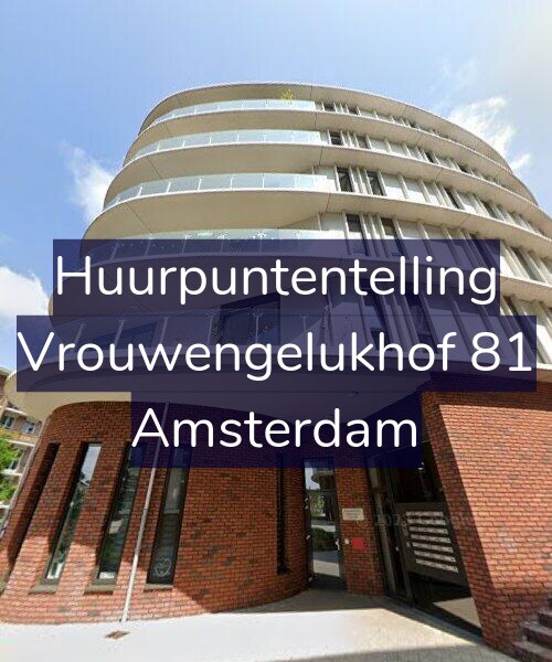 Foto gevel Huurpuntentelling voor Vrouwengelukhof 81, Amsterdam