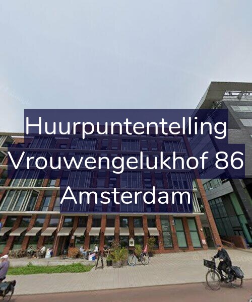 Foto gevel Huurpuntentelling voor Vrouwengelukhof 86, Amsterdam