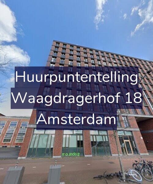 Foto gevel Huurpuntentelling voor Waagdragerhof 18, Amsterdam