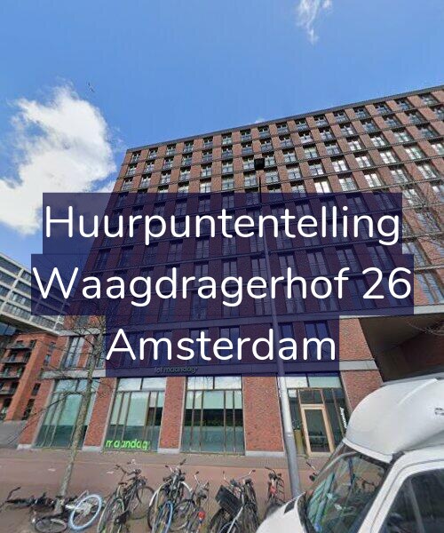 Foto gevel Huurpuntentelling voor Waagdragerhof 26, Amsterdam