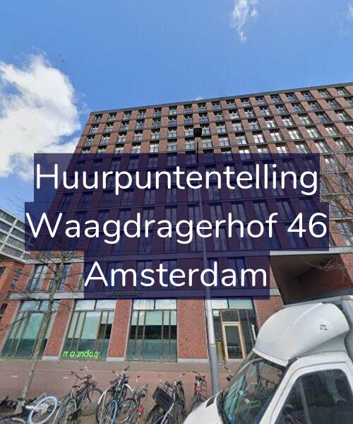 Foto gevel Huurpuntentelling voor Waagdragerhof 46, Amsterdam