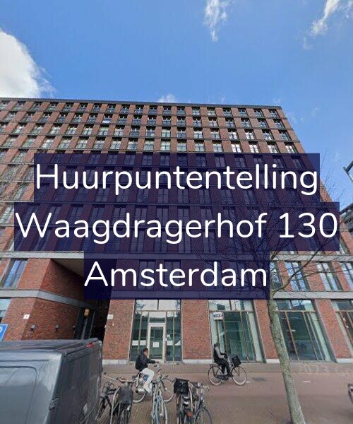 Foto gevel Huurpuntentelling voor Waagdragerhof 130, Amsterdam
