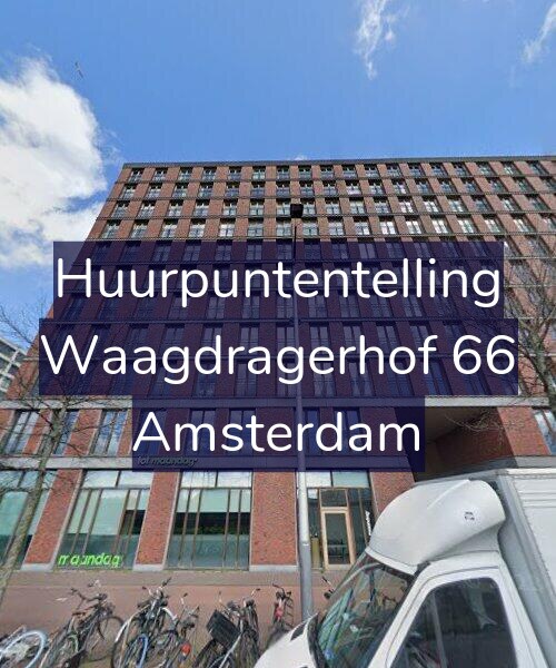 Foto gevel Huurpuntentelling voor Waagdragerhof 66, Amsterdam
