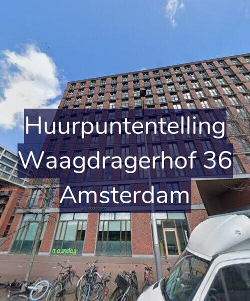 Foto gevel Huurpuntentelling voor Waagdragerhof 36, Amsterdam
