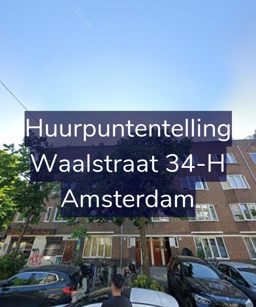 Foto gevel Huurpuntentelling voor Waalstraat 34-H, Amsterdam