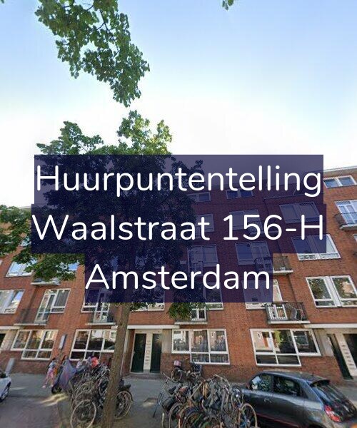 Foto gevel Huurpuntentelling voor Waalstraat 156-H, Amsterdam