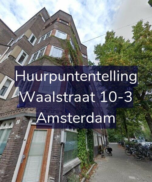 Foto gevel Huurpuntentelling voor Waalstraat 10-3, Amsterdam