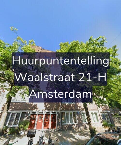 Foto gevel Huurpuntentelling voor Waalstraat 21-H, Amsterdam