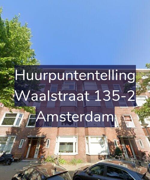 Foto gevel Huurpuntentelling voor Waalstraat 135-2, Amsterdam