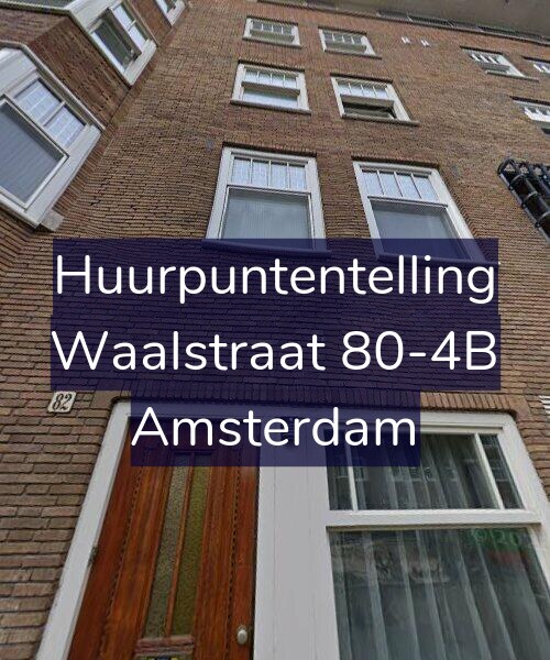Foto gevel Huurpuntentelling voor Waalstraat 80-4B, Amsterdam