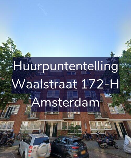 Foto gevel Huurpuntentelling voor Waalstraat 172-H, Amsterdam