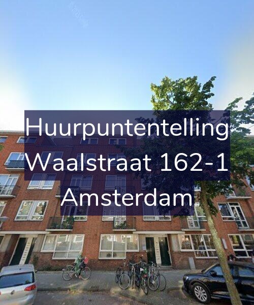 Foto gevel Huurpuntentelling voor Waalstraat 162-1, Amsterdam