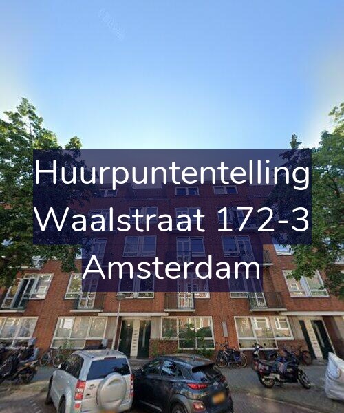 Foto gevel Huurpuntentelling voor Waalstraat 172-3, Amsterdam
