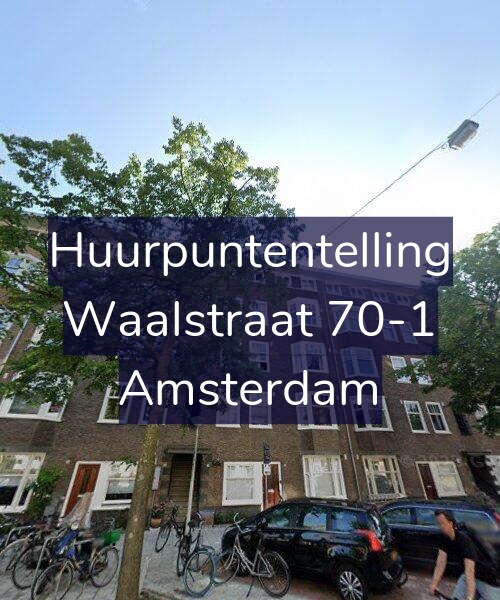 Foto gevel Huurpuntentelling voor Waalstraat 70-1, Amsterdam